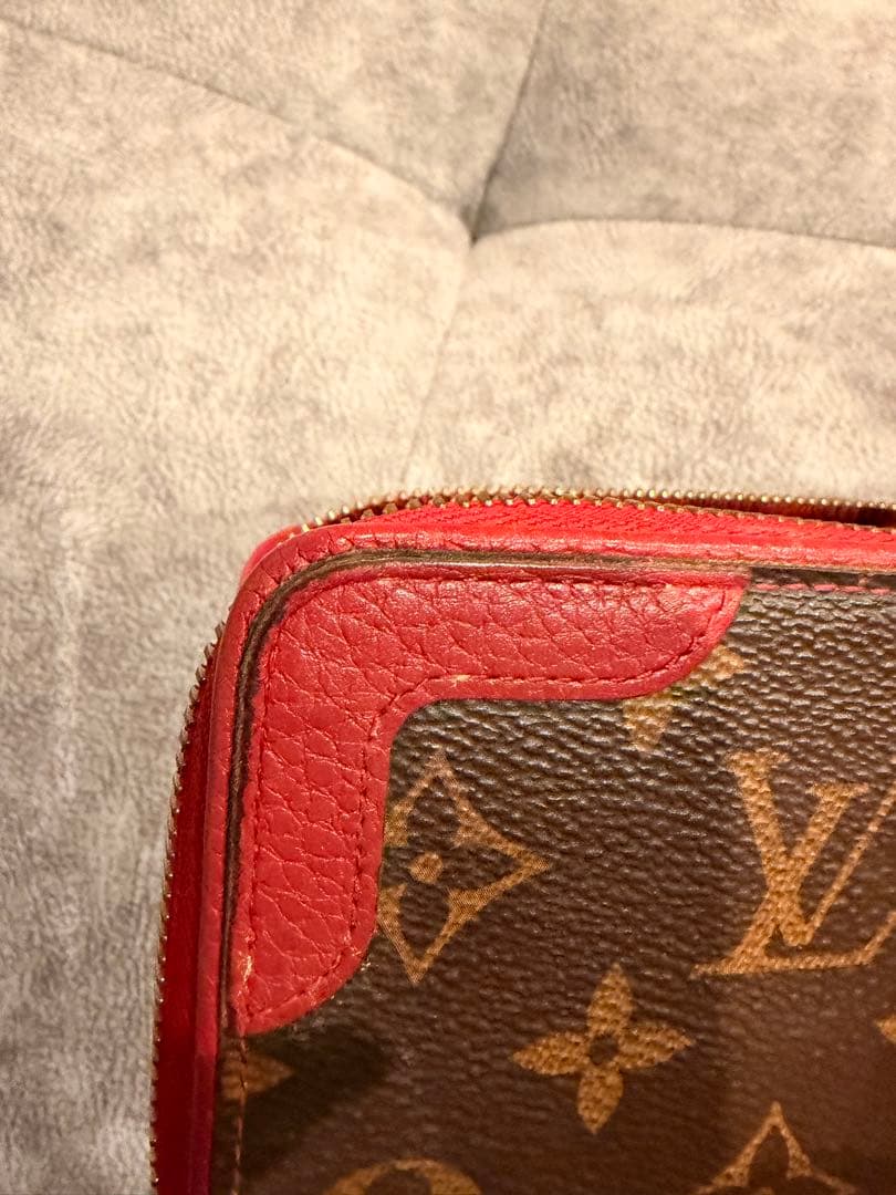 Louis Vuitton 長財布 ブラウン/レッド