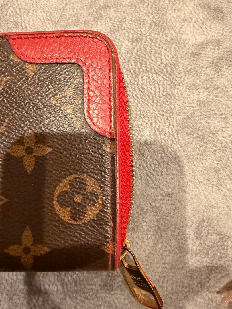 Louis Vuitton 長財布 ブラウン/レッド