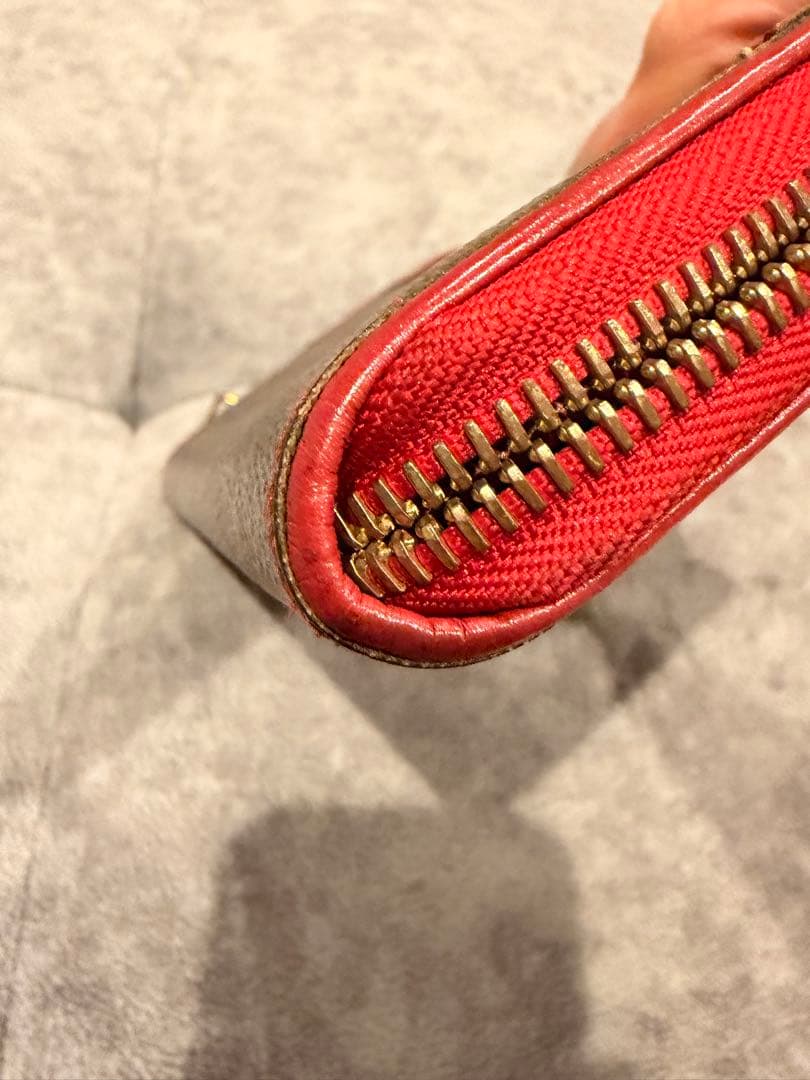 Louis Vuitton 長財布 ブラウン/レッド