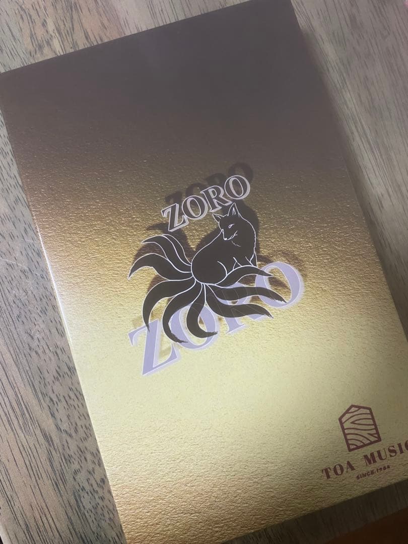 津軽三味線用 バチ ZORO 鼈甲調撥 べっ甲調 琥珀色　東亜楽器