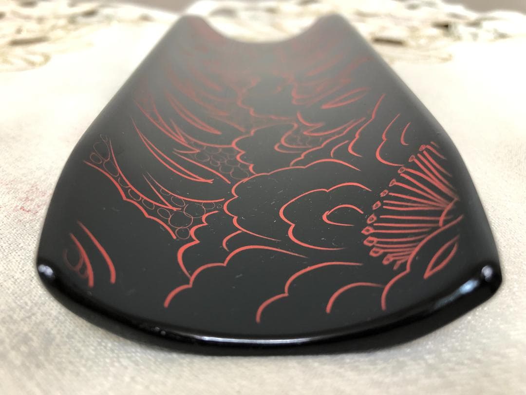 伝統工芸士　山本勝作　越前塗　おしぼり受け　5枚（未使用）