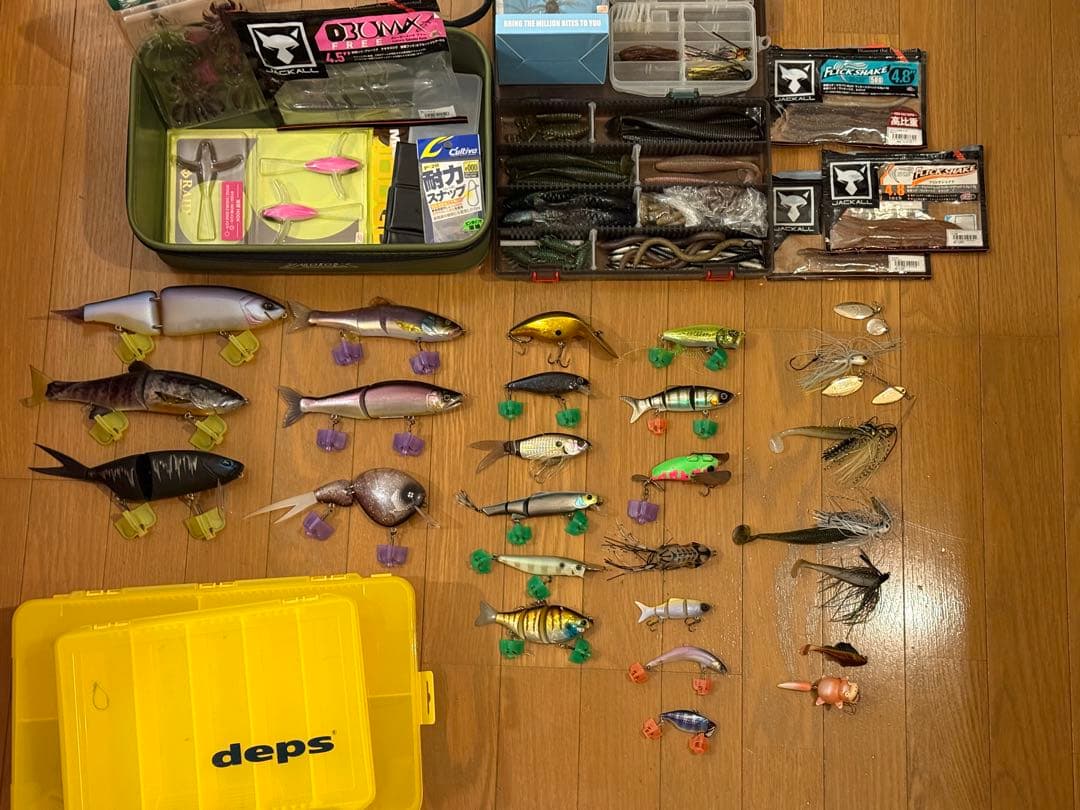 バス釣り引退まとめてハードルアープラノボックスケース約150個セット