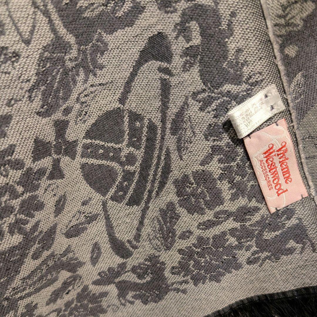 百合様【美品】Vivienne Westwood (英国製)ショール　リバーシブ