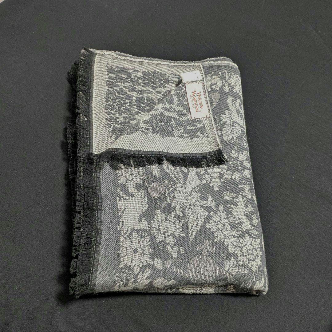 百合様【美品】Vivienne Westwood (英国製)ショール　リバーシブ