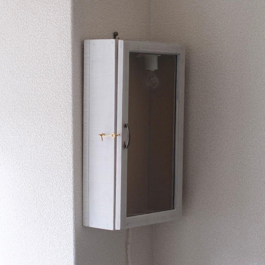 ショーケース コレクションケース 照明 古道具 アンティーク オブジェ