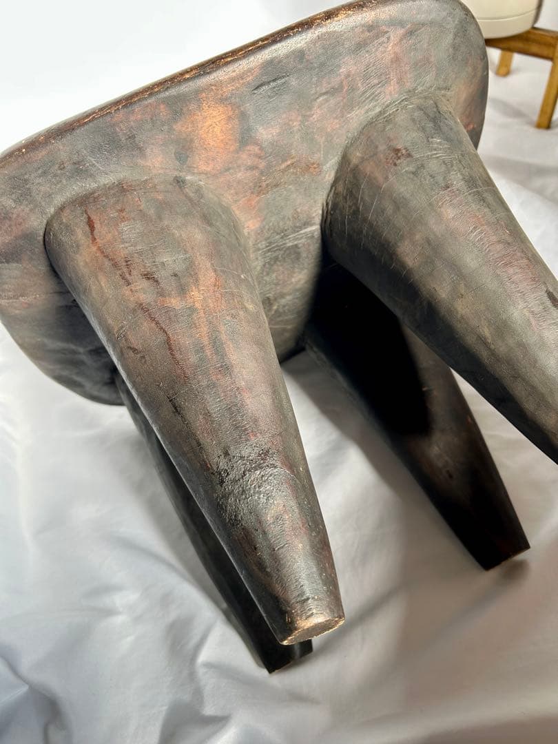 【24時間限定値下げ】アフリカ家具　セヌフォ族　スツール