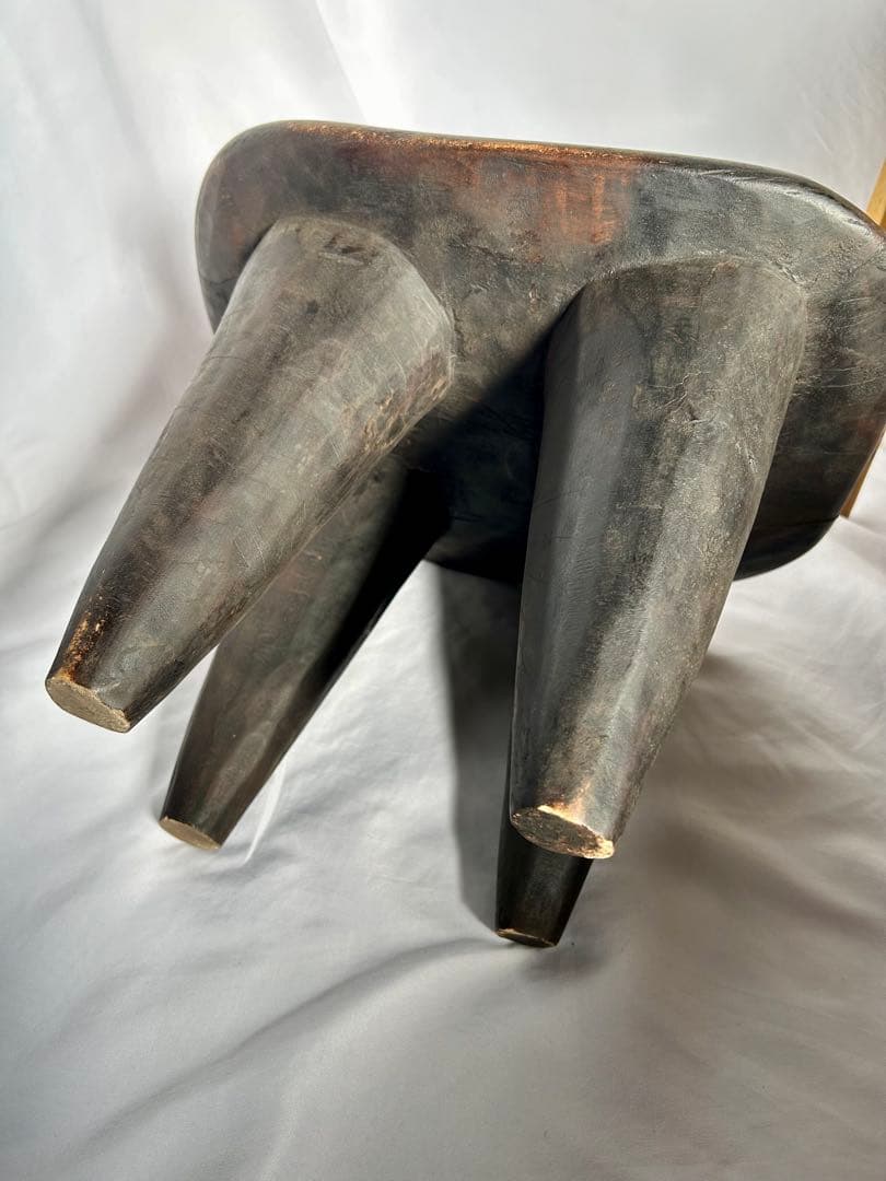 【24時間限定値下げ】アフリカ家具　セヌフォ族　スツール