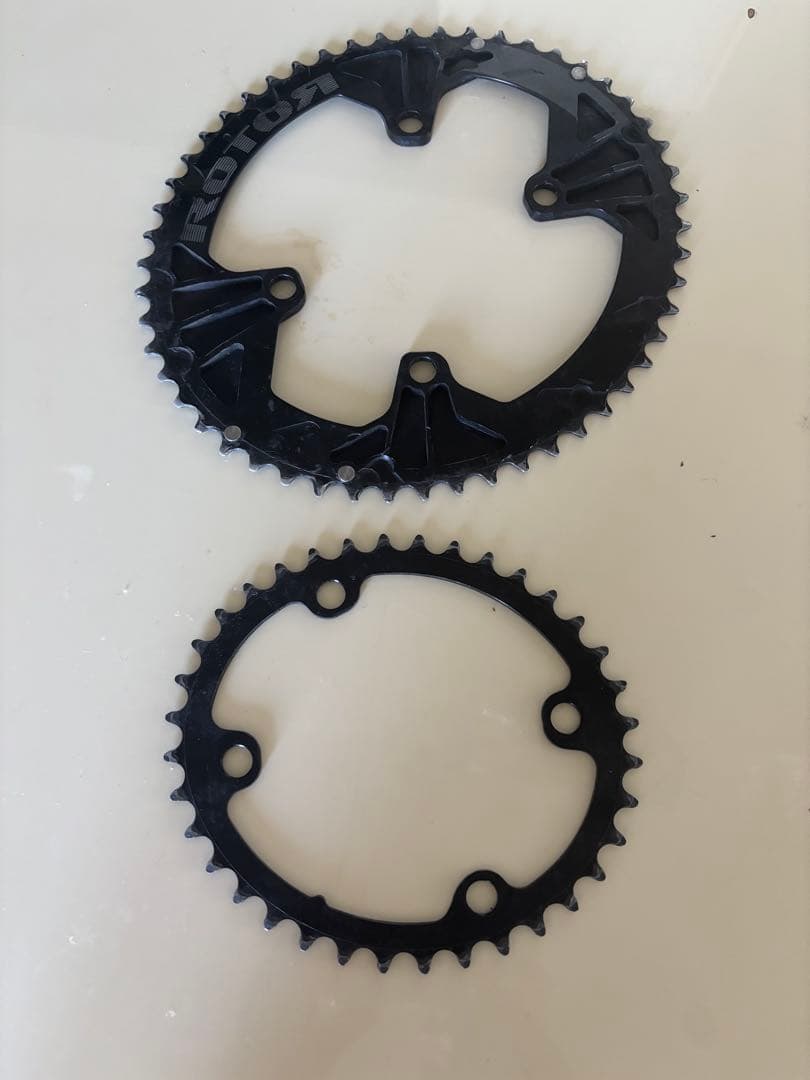 Rotor Q-Rings 楕円チェーンリング 52T36Tセット