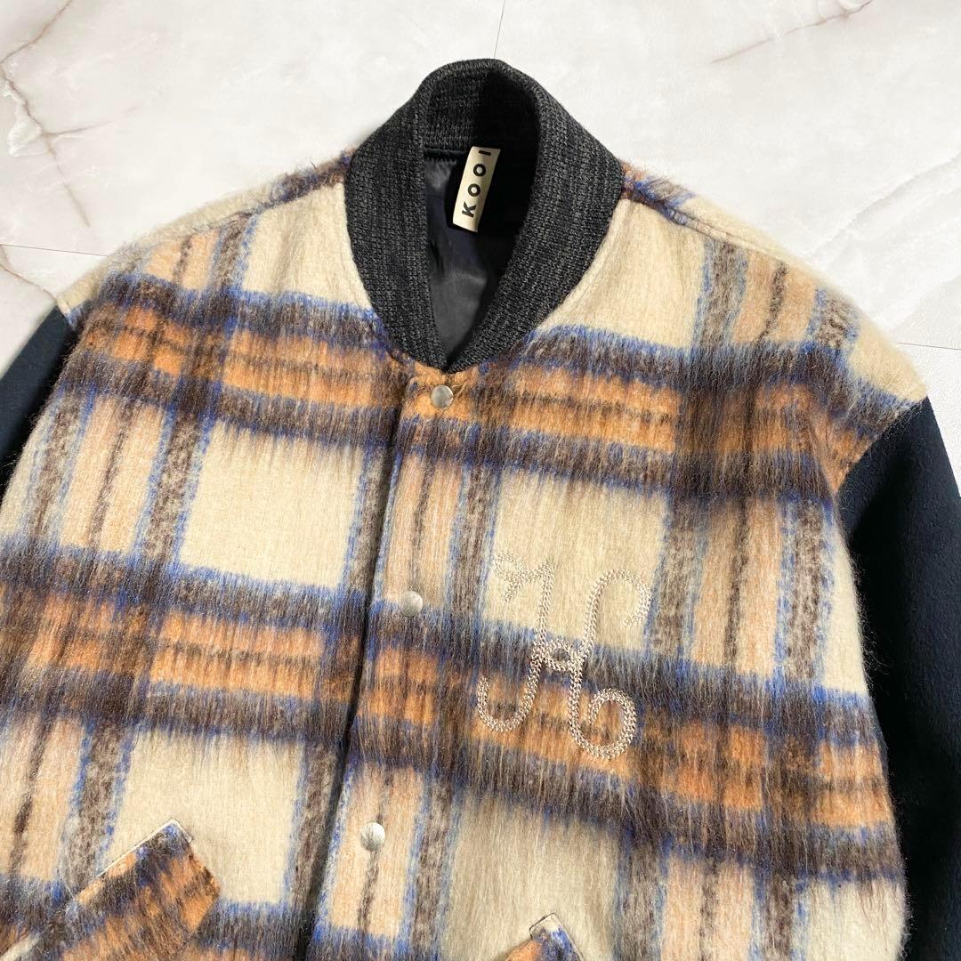 B15533 美品 KOOI 22AW チェックシャギー スタジャン 2