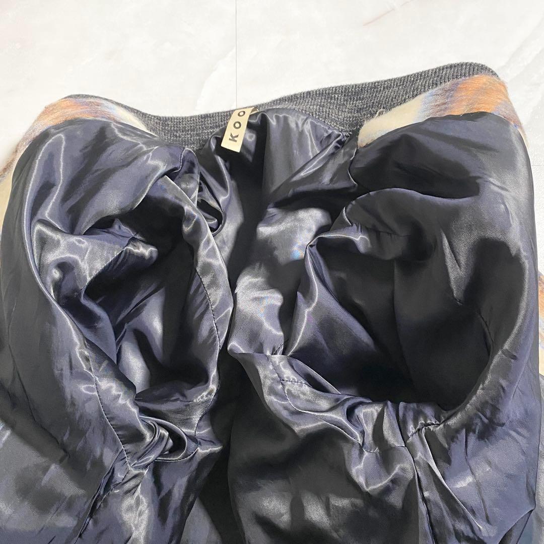 B15533 美品 KOOI 22AW チェックシャギー スタジャン 2