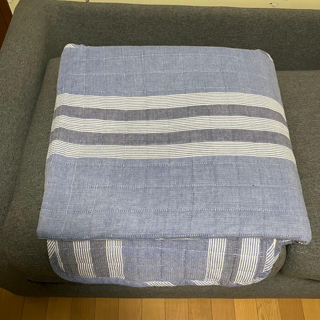 ニトリ ソファベッド セミダブル ソファー 2人掛け 肘掛け グレー カバー付き