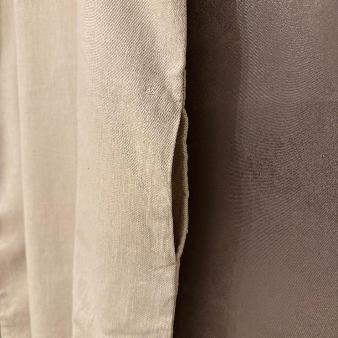 【45R】コットンリネン デニム ビッグワンピース (サイズ0)