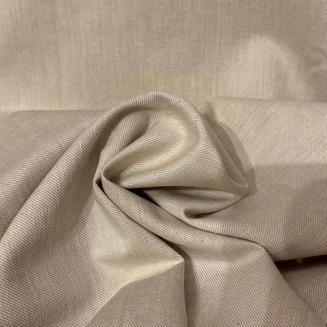 【45R】コットンリネン デニム ビッグワンピース (サイズ0)