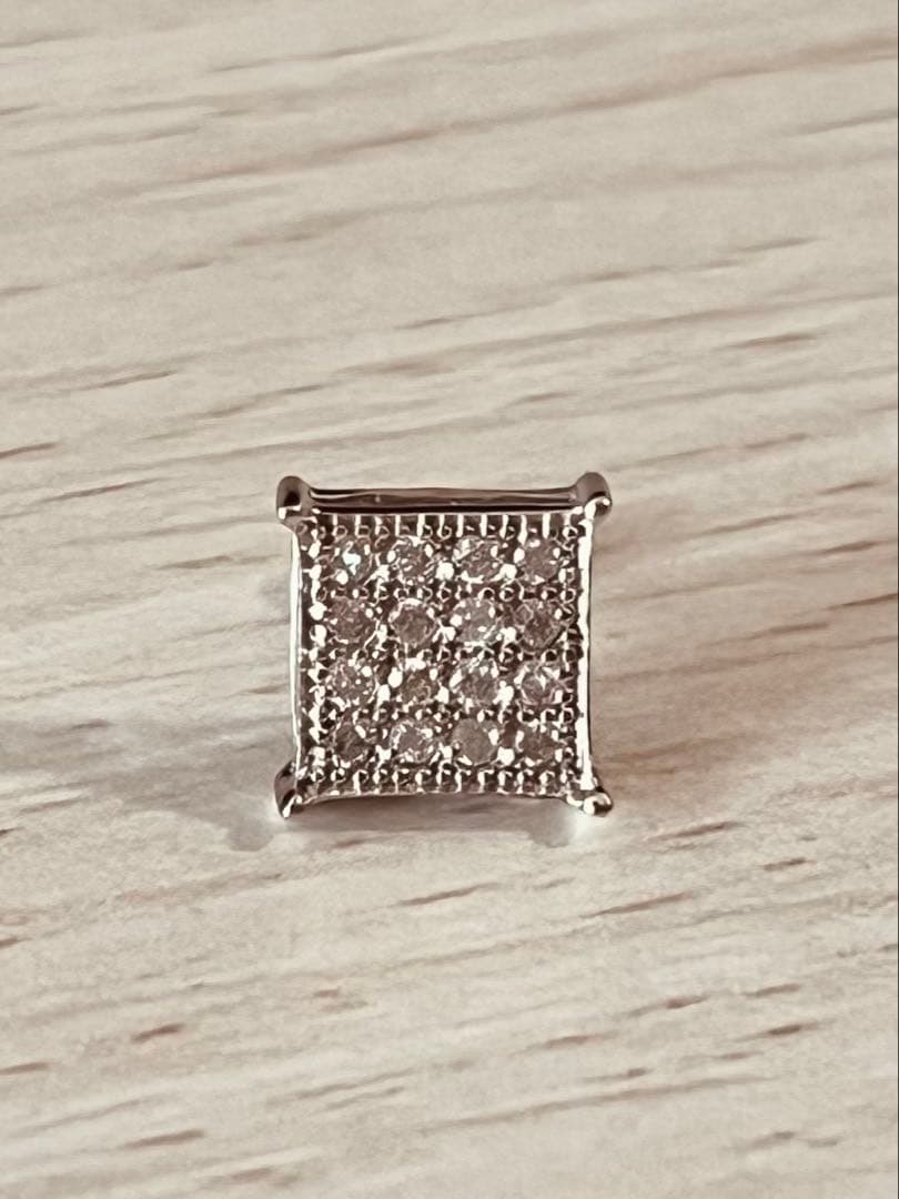 激レア DS455着用 AVALANCHE 10K WG ダイヤモンドピアス