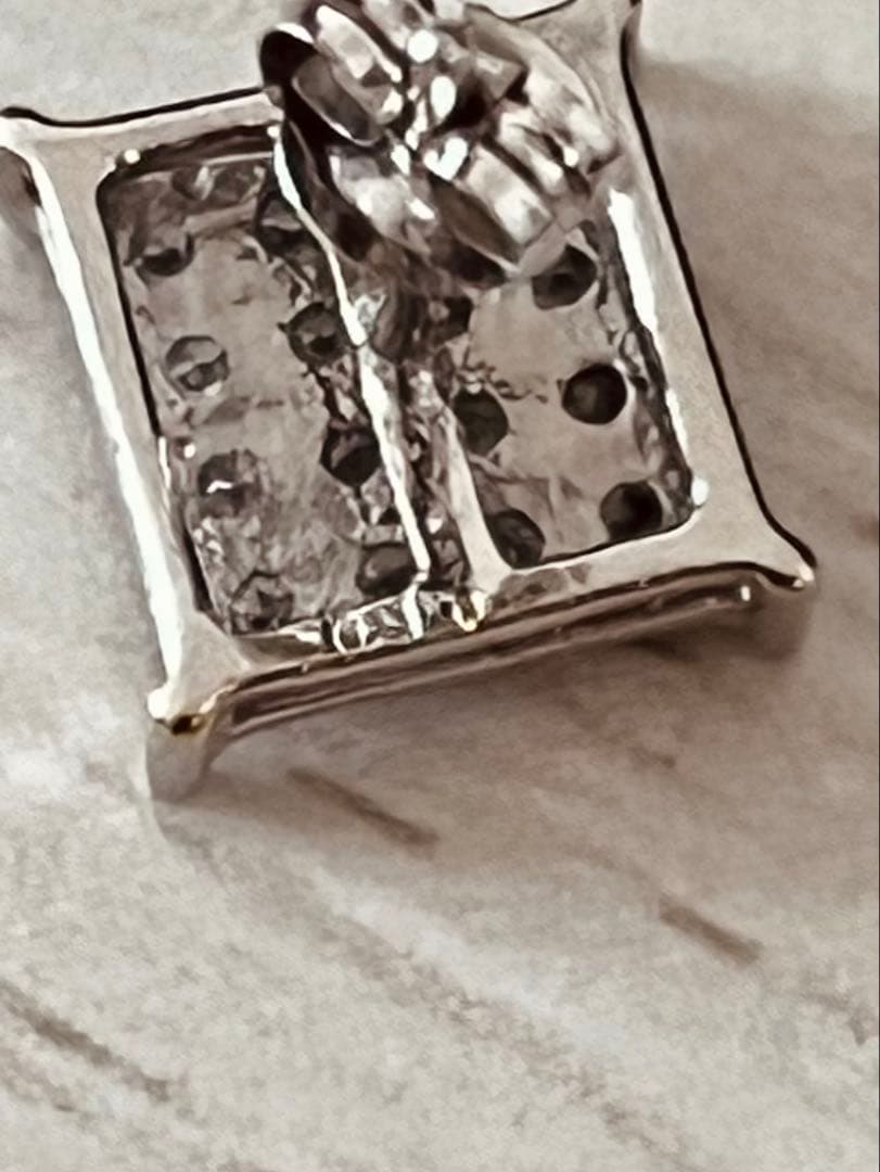 激レア DS455着用 AVALANCHE 10K WG ダイヤモンドピアス