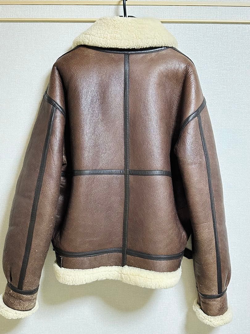 綺麗状態❗️韓国製ALLSTATELAND本革ムートンB3フライトジャケットXL