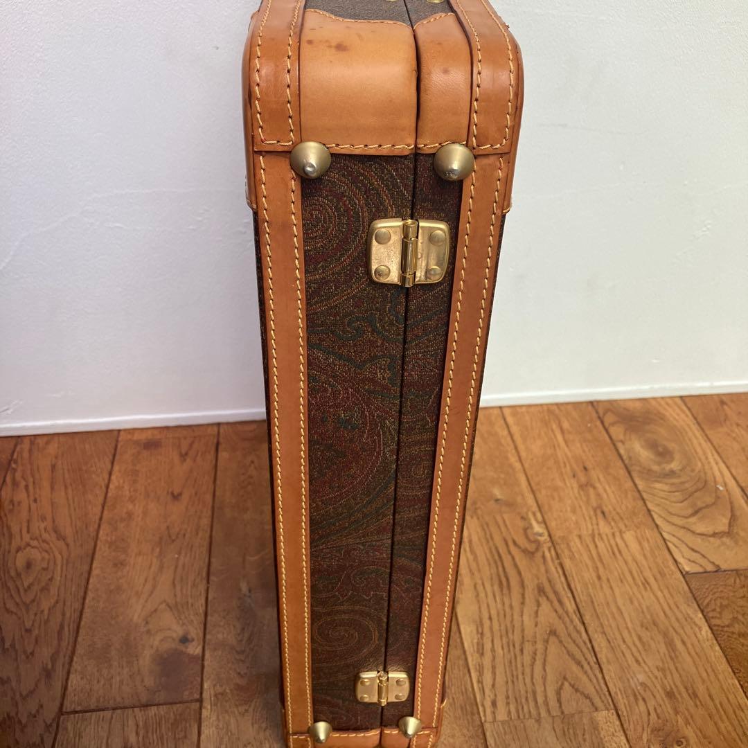 びっくらこいたエトロ　アタッシュケース　ペイズリー柄