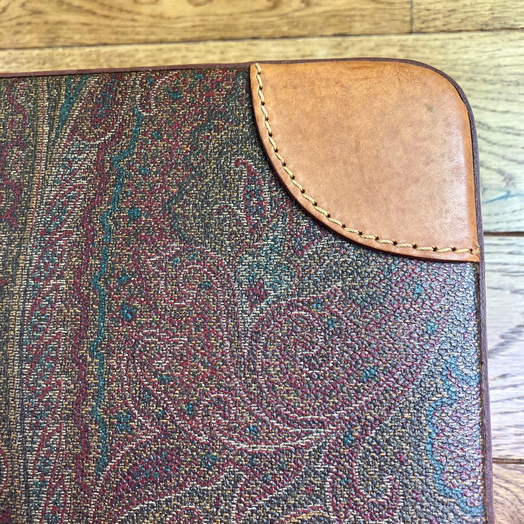 びっくらこいたエトロ　アタッシュケース　ペイズリー柄