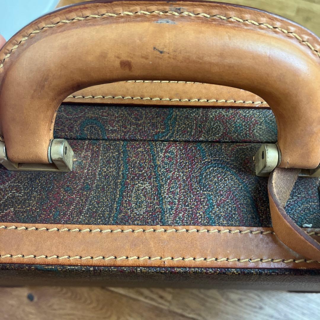 びっくらこいたエトロ　アタッシュケース　ペイズリー柄