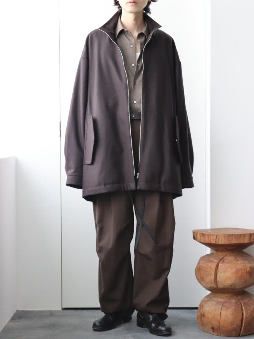 stein シュタイン Melton Zip Half Coat