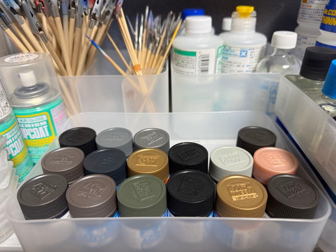 プラモデル塗装引退セット