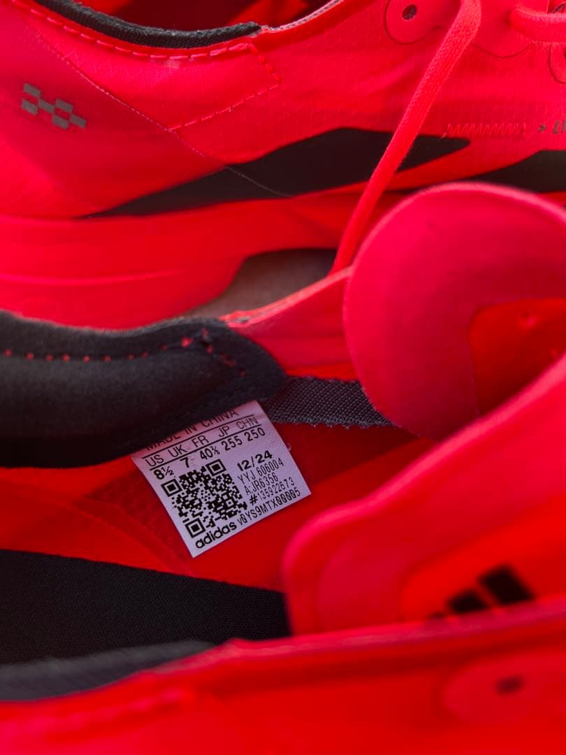 adidas アディゼロ アディオス プロ4 25.5cm レッド/ブラック