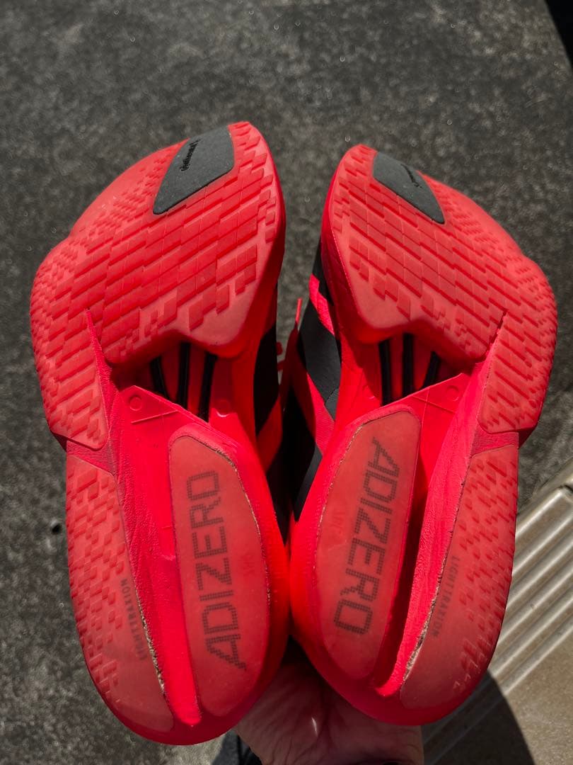 adidas アディゼロ アディオス プロ4 25.5cm レッド/ブラック