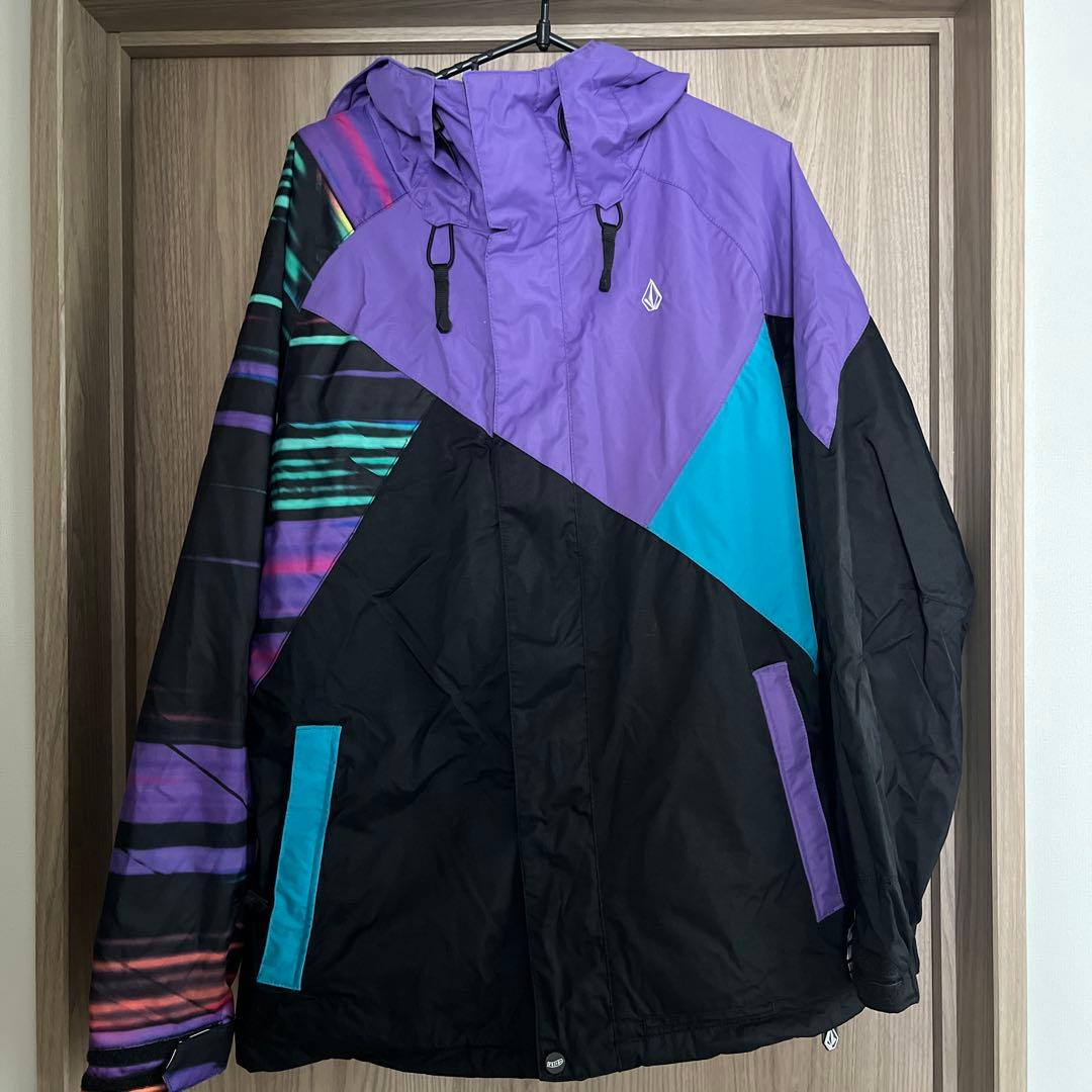 Volcom スノーボード上下セット 紫/黒/青　レディース