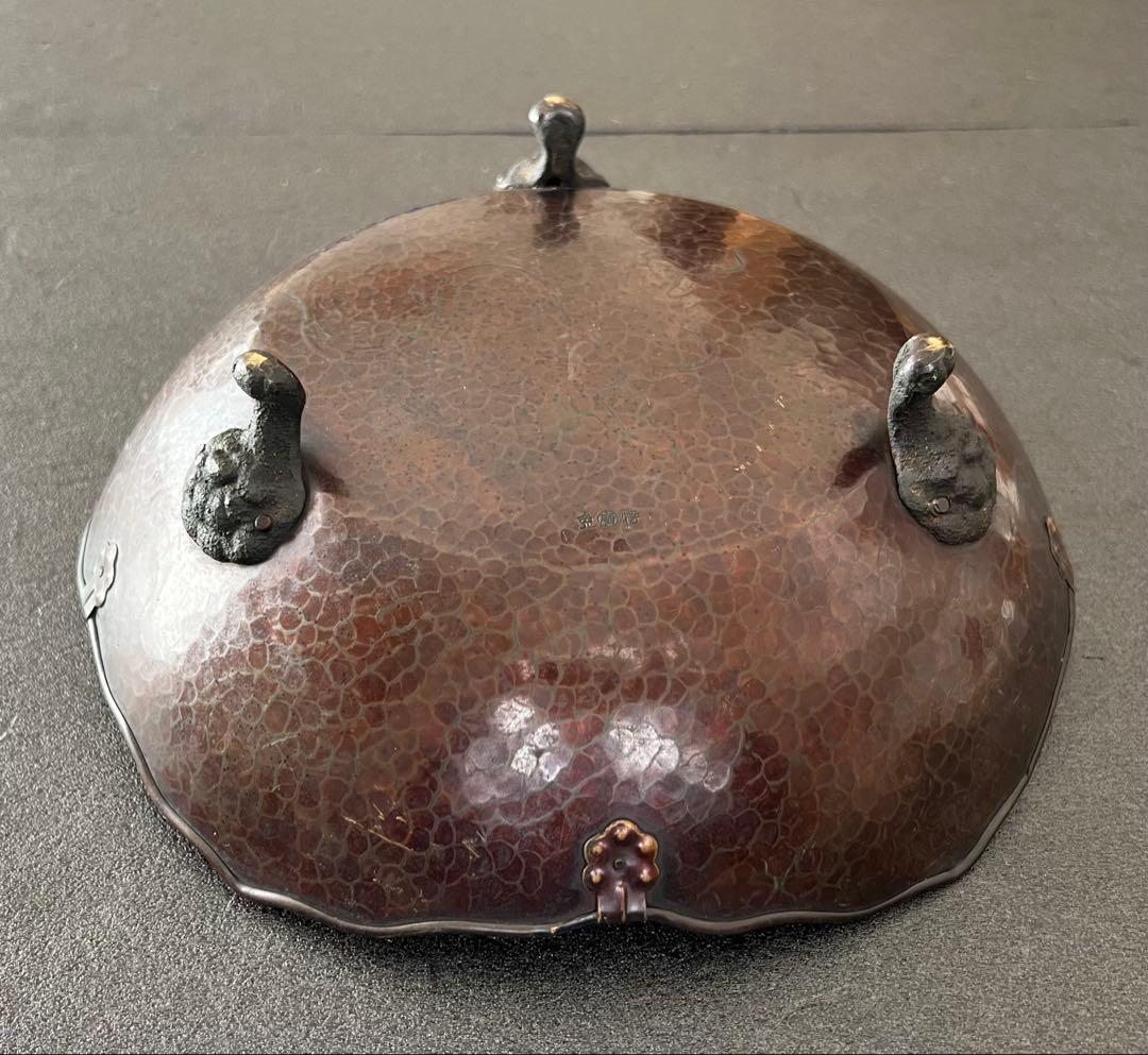 吉祥形銅蟲菓子器 銅製 龍 茶道具 金属工芸品 アンティーク - メルカリ