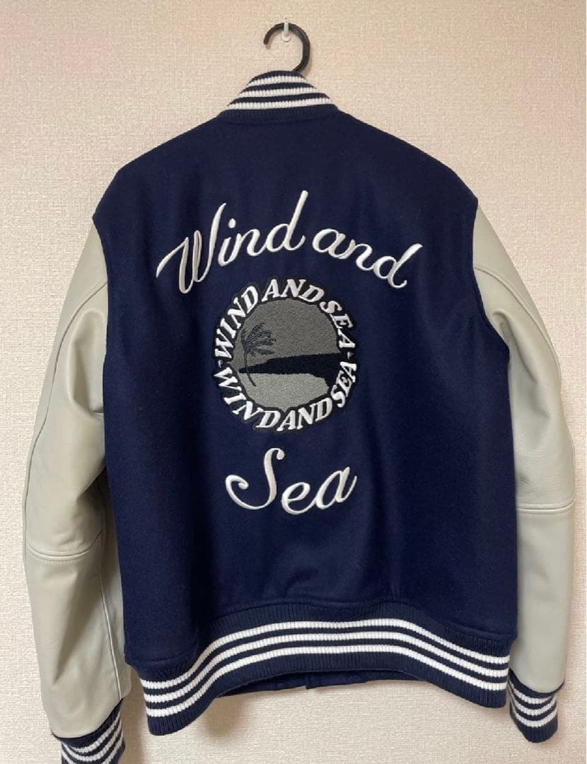 ジャケット・アウター WIND AND SEA WDS Varsity Jacket \"Navy\"