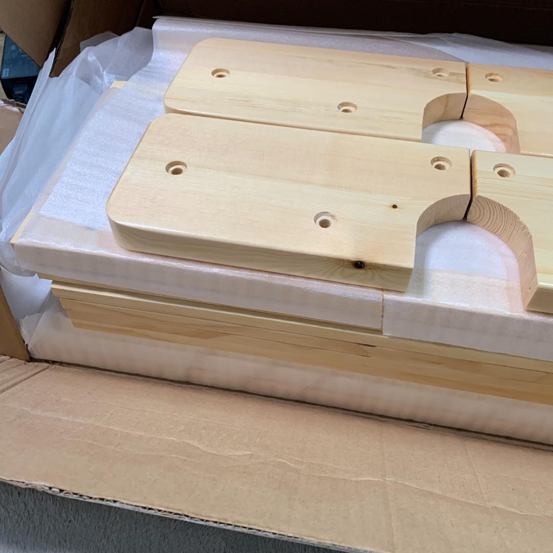 新品木製ベッド 天然木 2way ディベッド 折り畳み ソファ1625-160