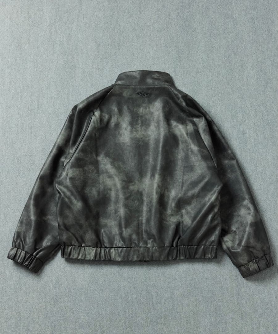 レン Leatherette Stand Collar Blouson