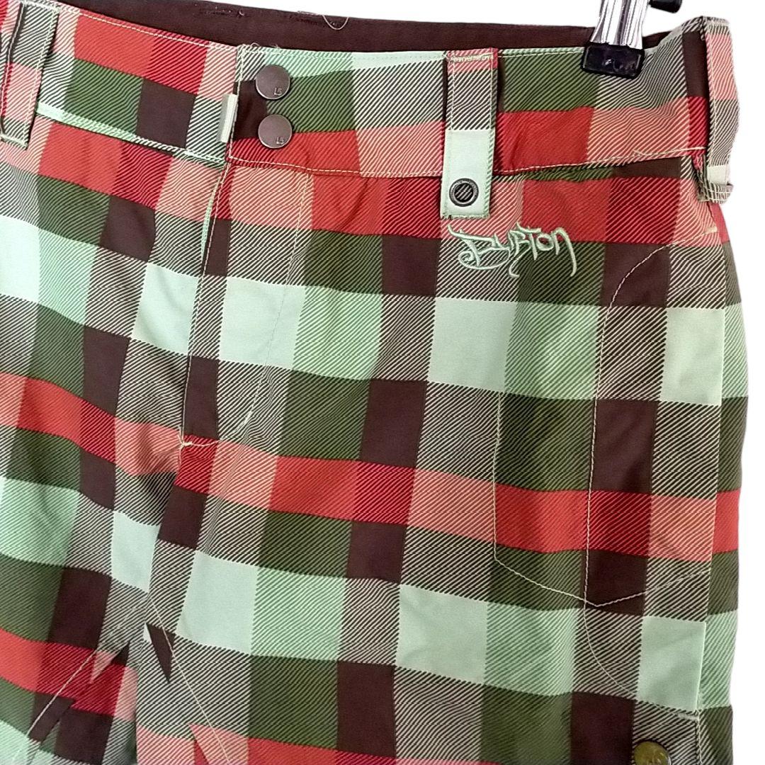 【美品 高機能】US BURTON チェック スキー スノーボード パンツ