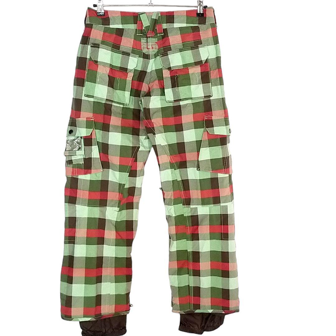 【美品 高機能】US BURTON チェック スキー スノーボード パンツ
