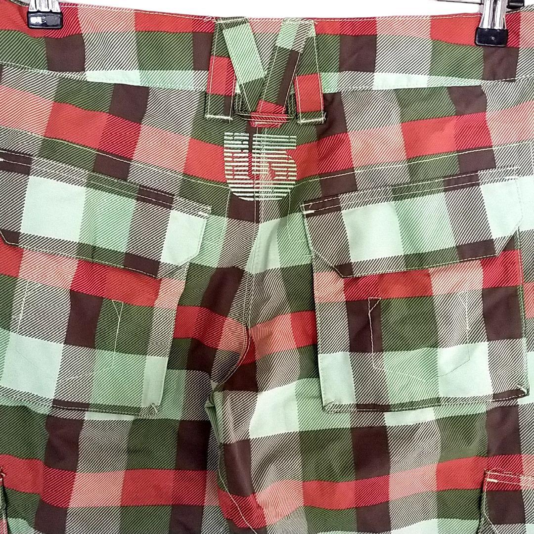 【美品 高機能】US BURTON チェック スキー スノーボード パンツ