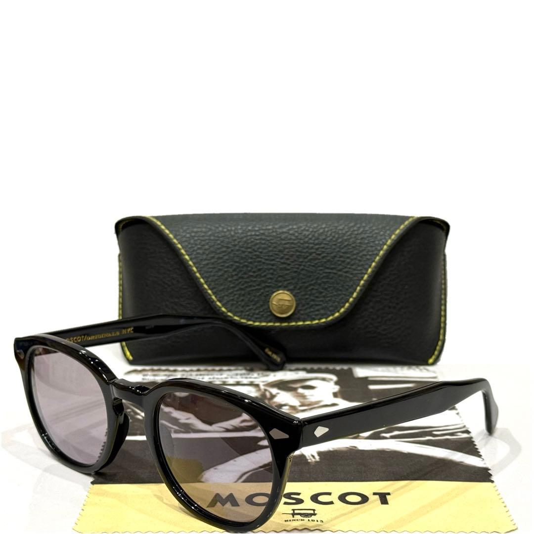 【極美品】正規品 モスコット レムトッシュ 52 ブラック ライトグレーレンズ