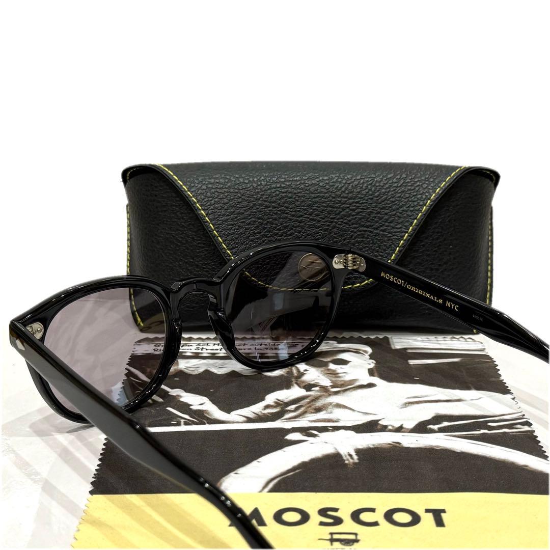 【極美品】正規品 モスコット レムトッシュ 52 ブラック ライトグレーレンズ