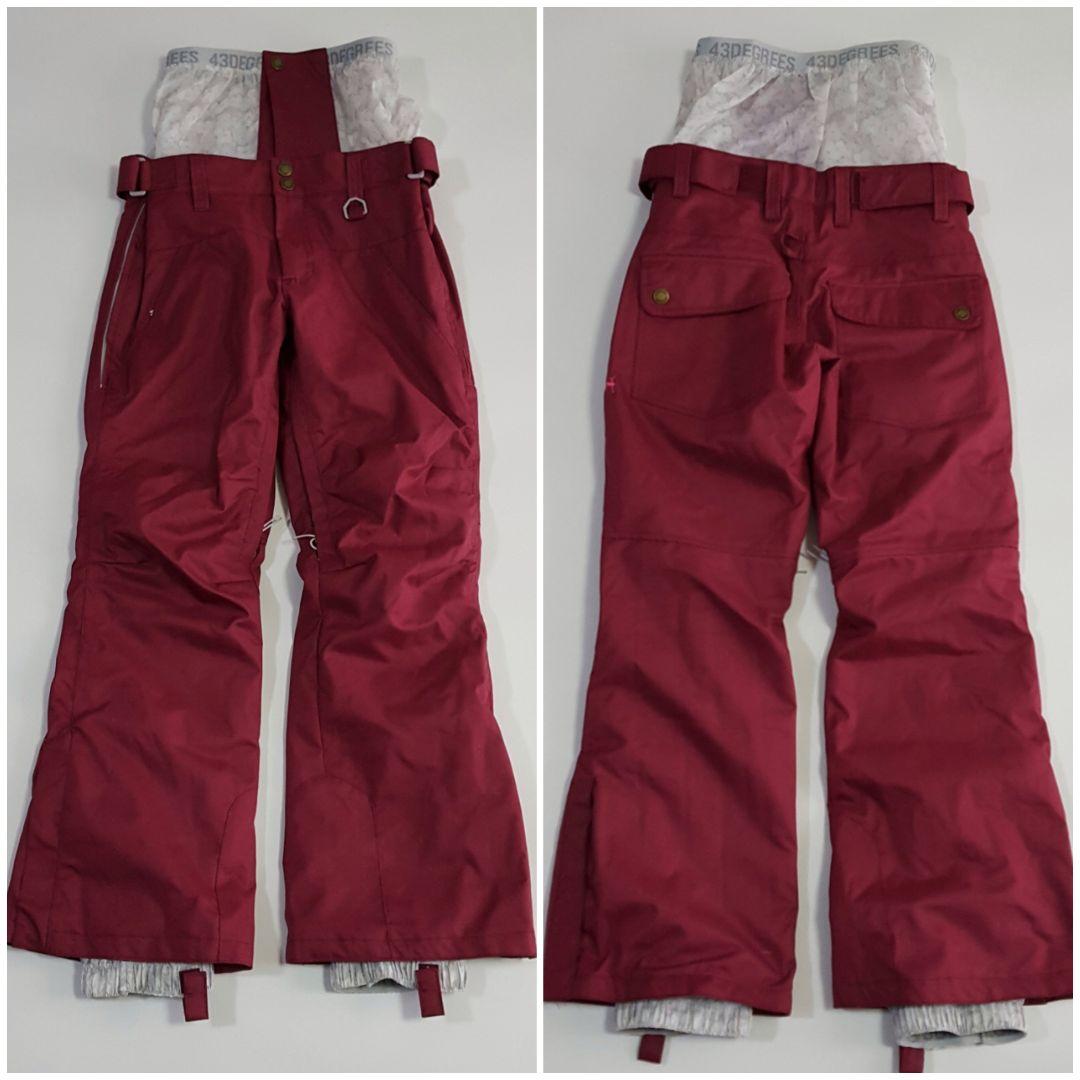 極美品　43DEGREES　レディース　スノーウェア　上下セット　スキースノボー