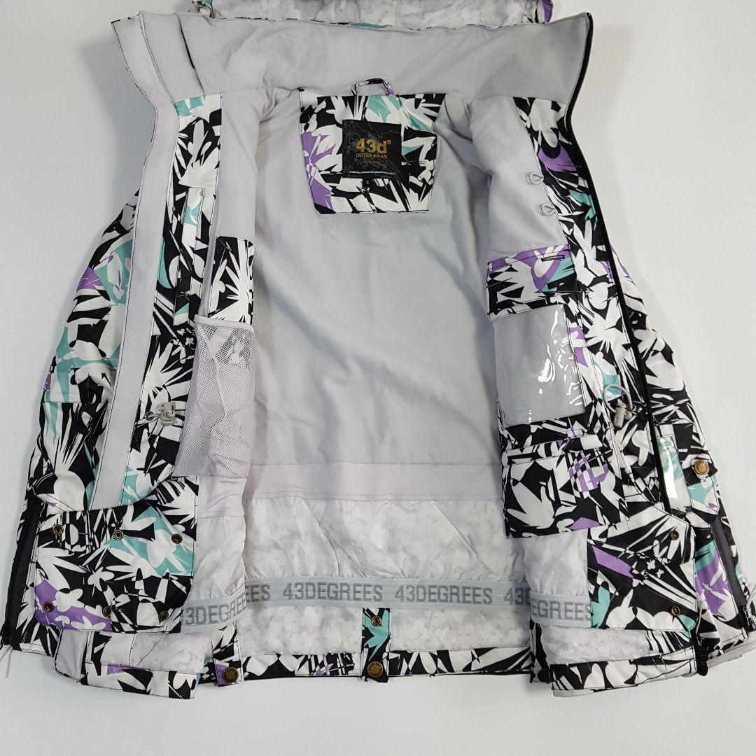 極美品　43DEGREES　レディース　スノーウェア　上下セット　スキースノボー