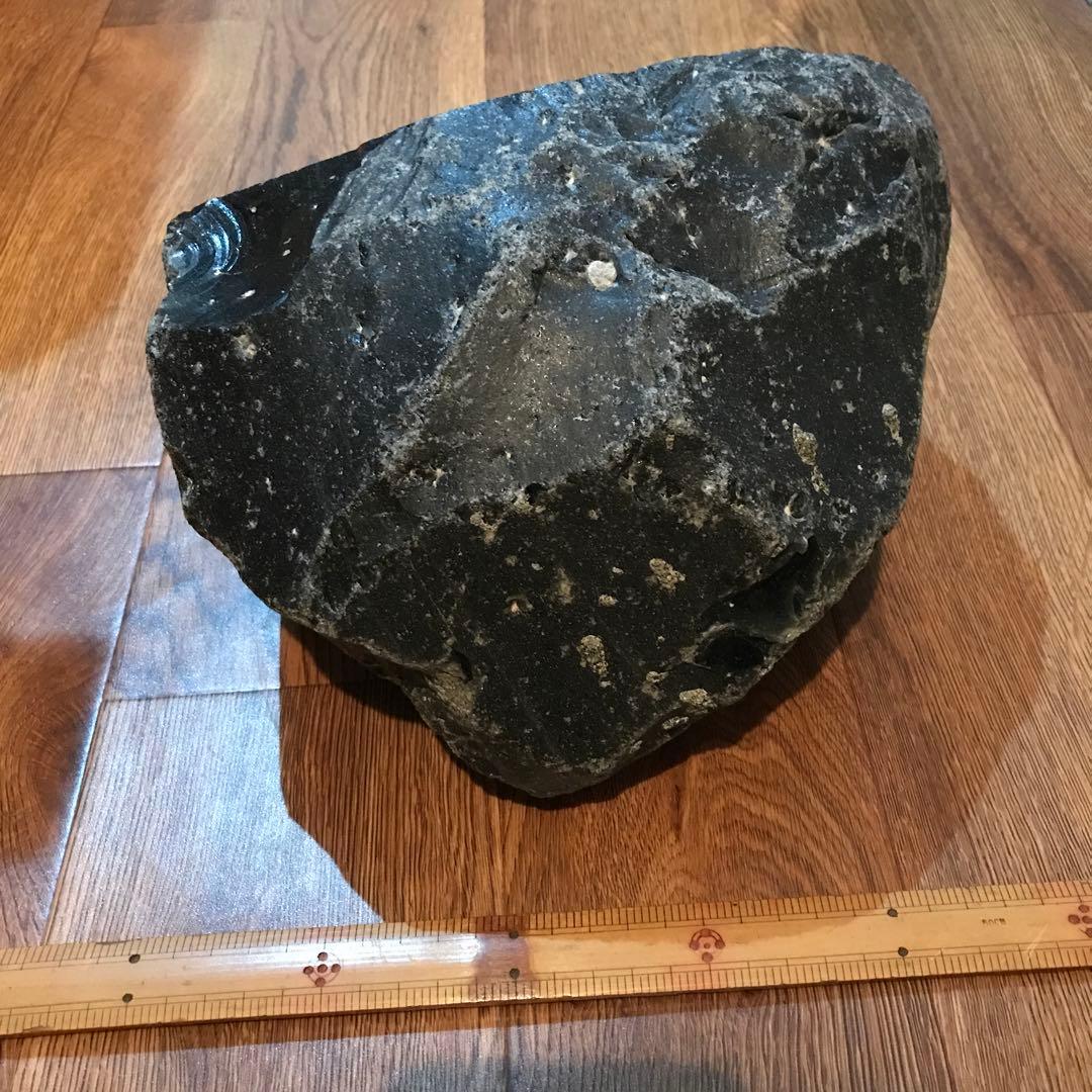 《貴重 》北海道 白滝村 黒曜石 オブシディアン 約9.3kg