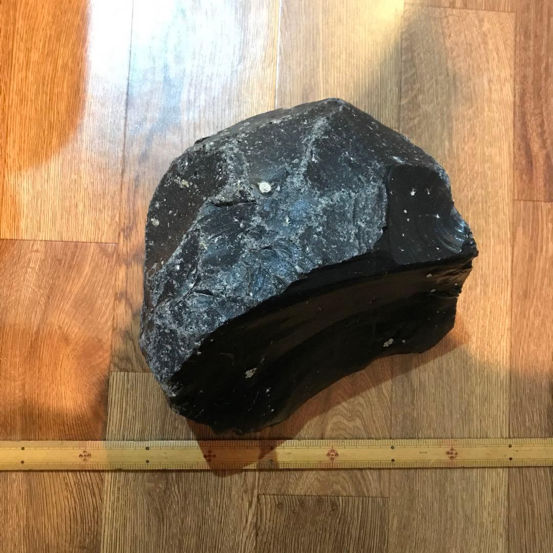 《貴重 》北海道 白滝村 黒曜石 オブシディアン 約9.3kg