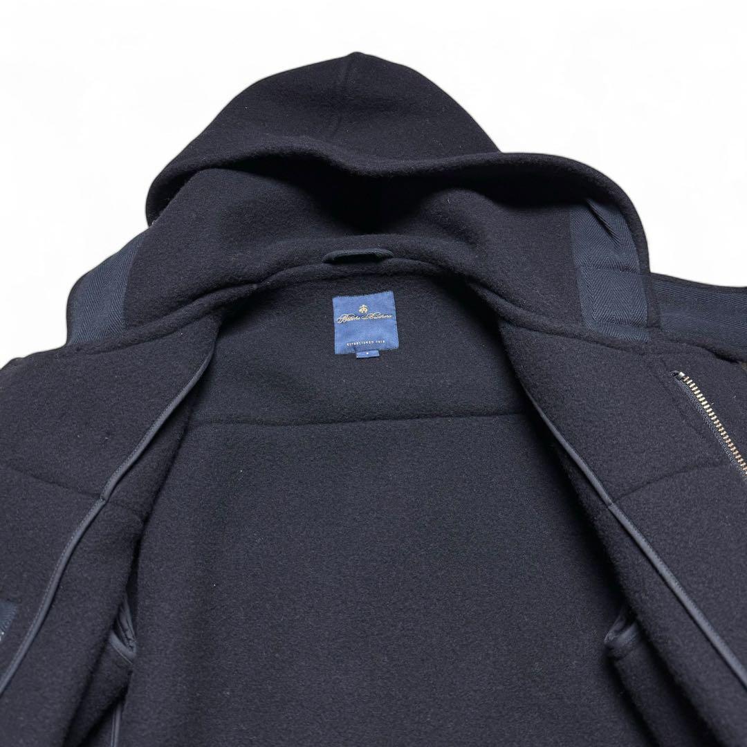 22AW ブルックスブラザーズ×ロンハーマン ムーン生地 メルトンダッフルコート