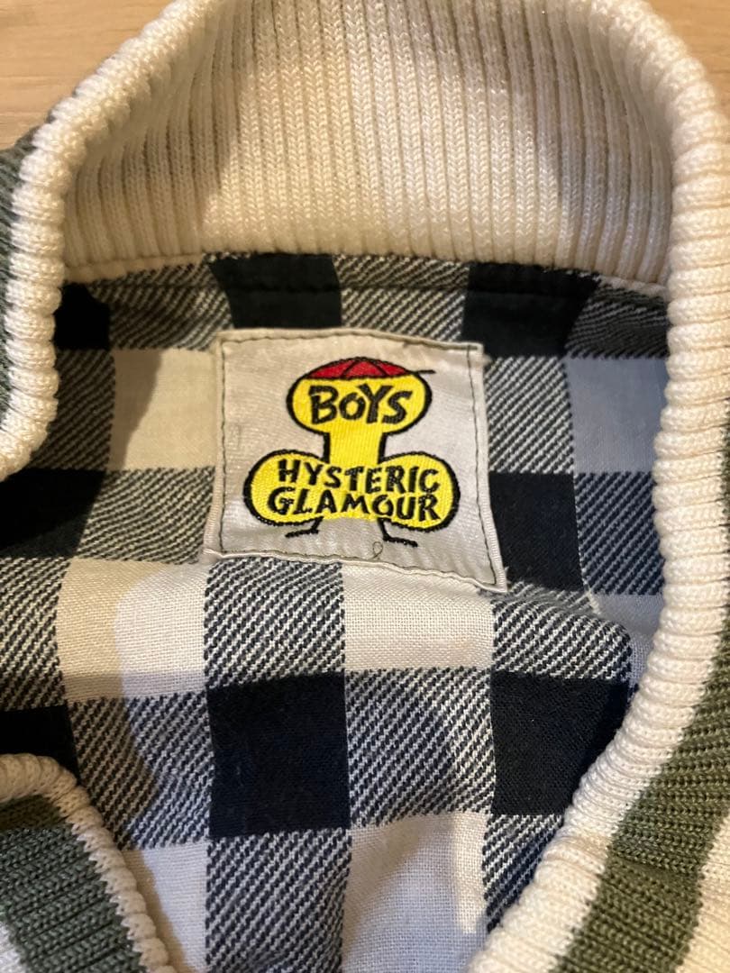 HYSTERIC GLAMOUR スタジャン カーキグレー　FREE