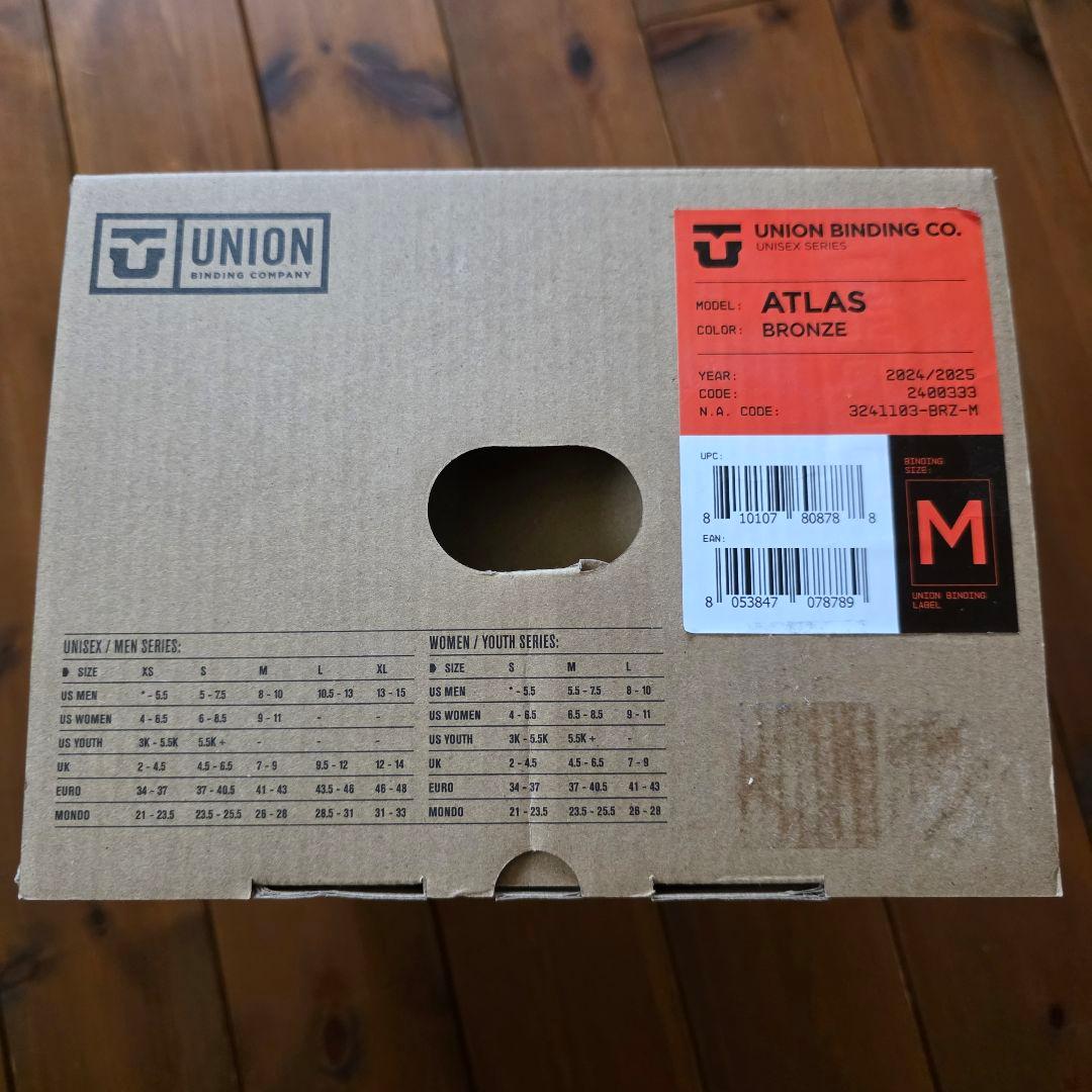 最終価格【UNION】ATLAS 24/25 size:M col:BRONZE