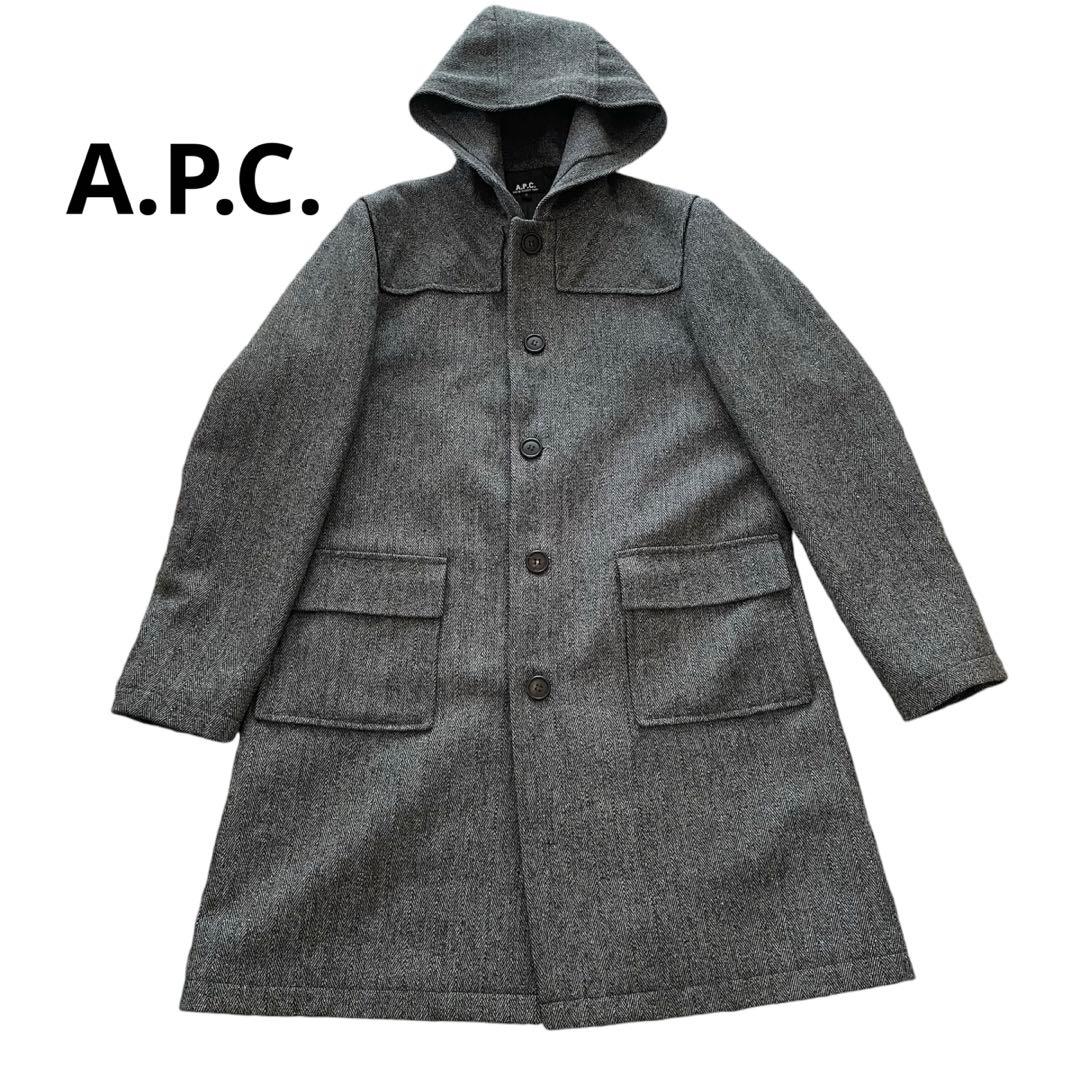 A.P.C.】アーペーセー モッズコート ヘリンボーン ヴィンテージ グレー