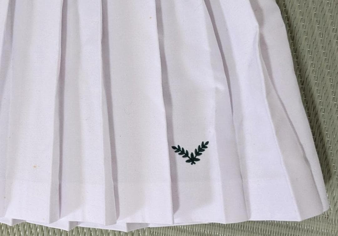 希少】テニス用スコート プリーツスカート型 白 サイズMぐらい※昭和レトロ