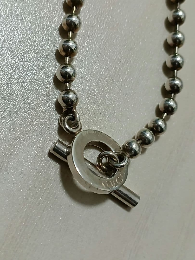 【中古】GUCCI「ポールチェーンブレスレット」シルバー925（22cm）