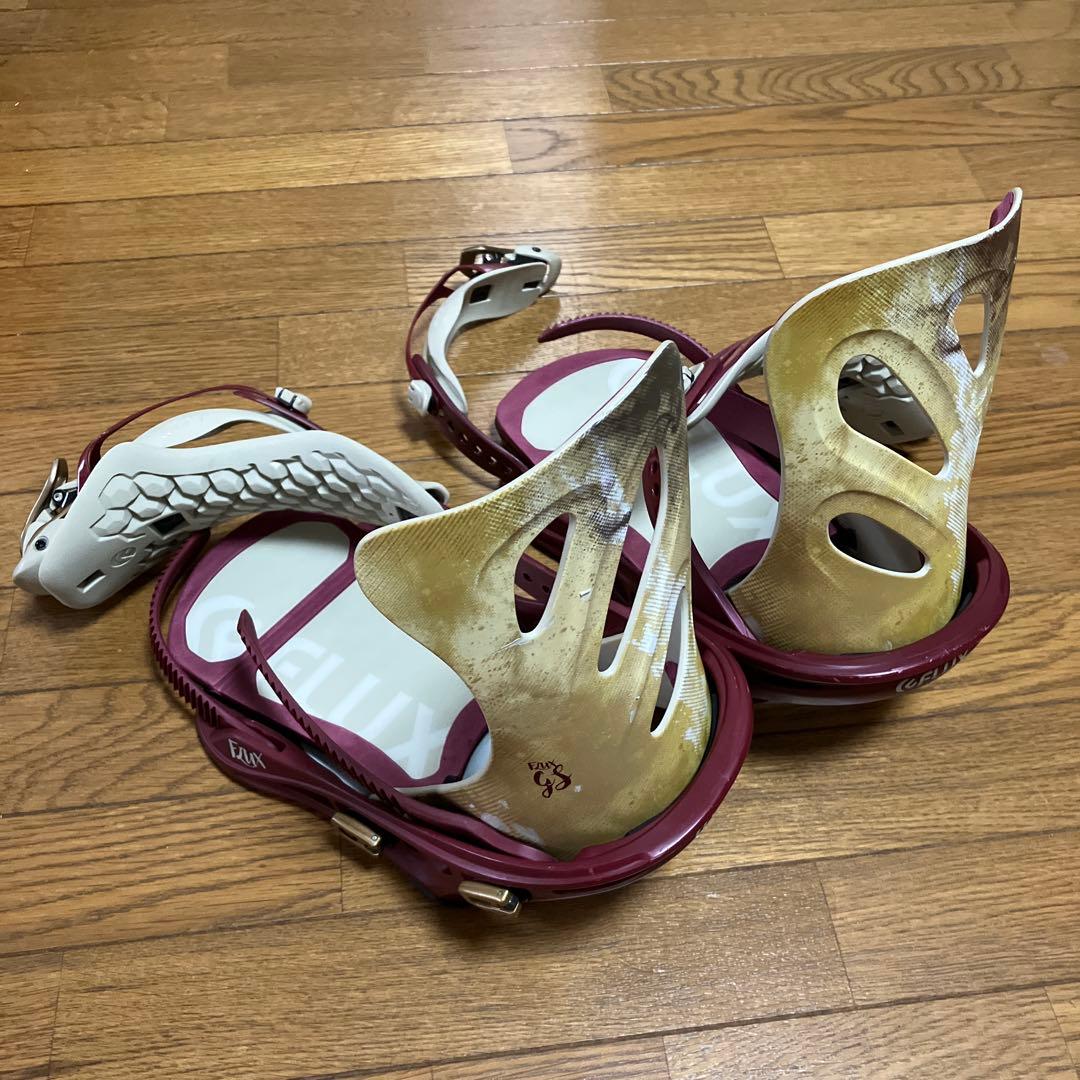 スノーボード ビンディング FLUX白/赤