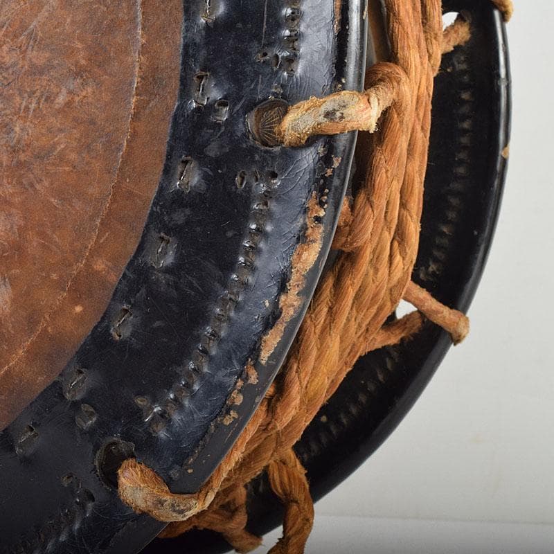 和楽器 和太鼓 日の出松鶴蒔絵 締太鼓 撥付 V R9351B