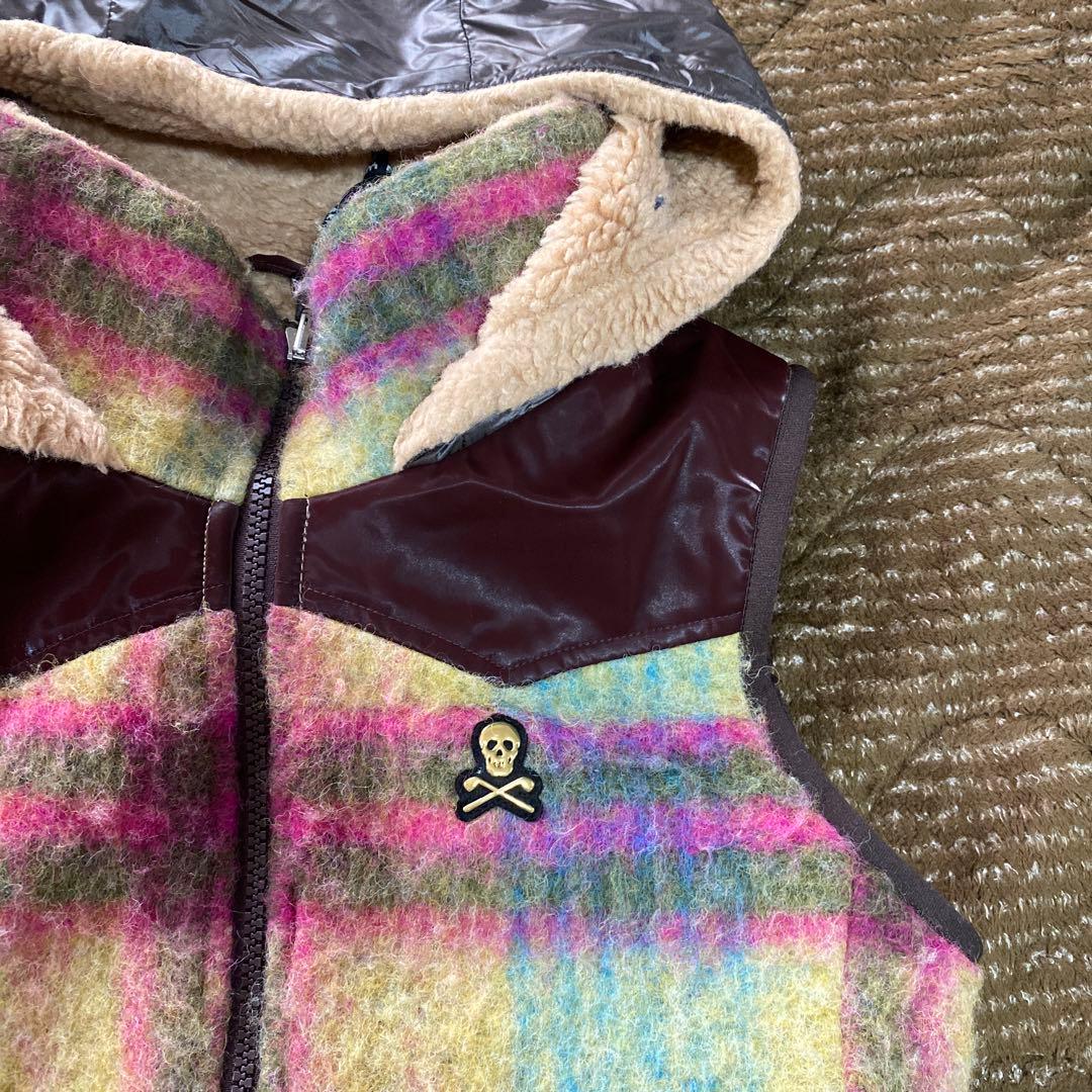 ももこ様専用リバーシブルフリースベスト - メルカリ